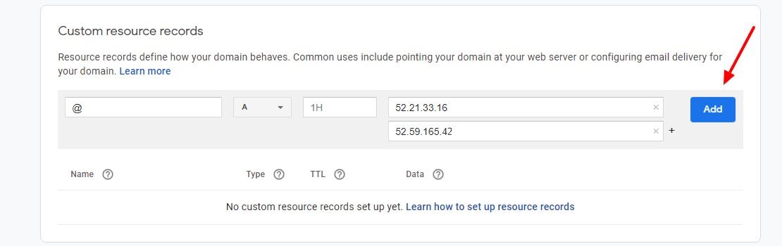 Short.cm DNS google domains