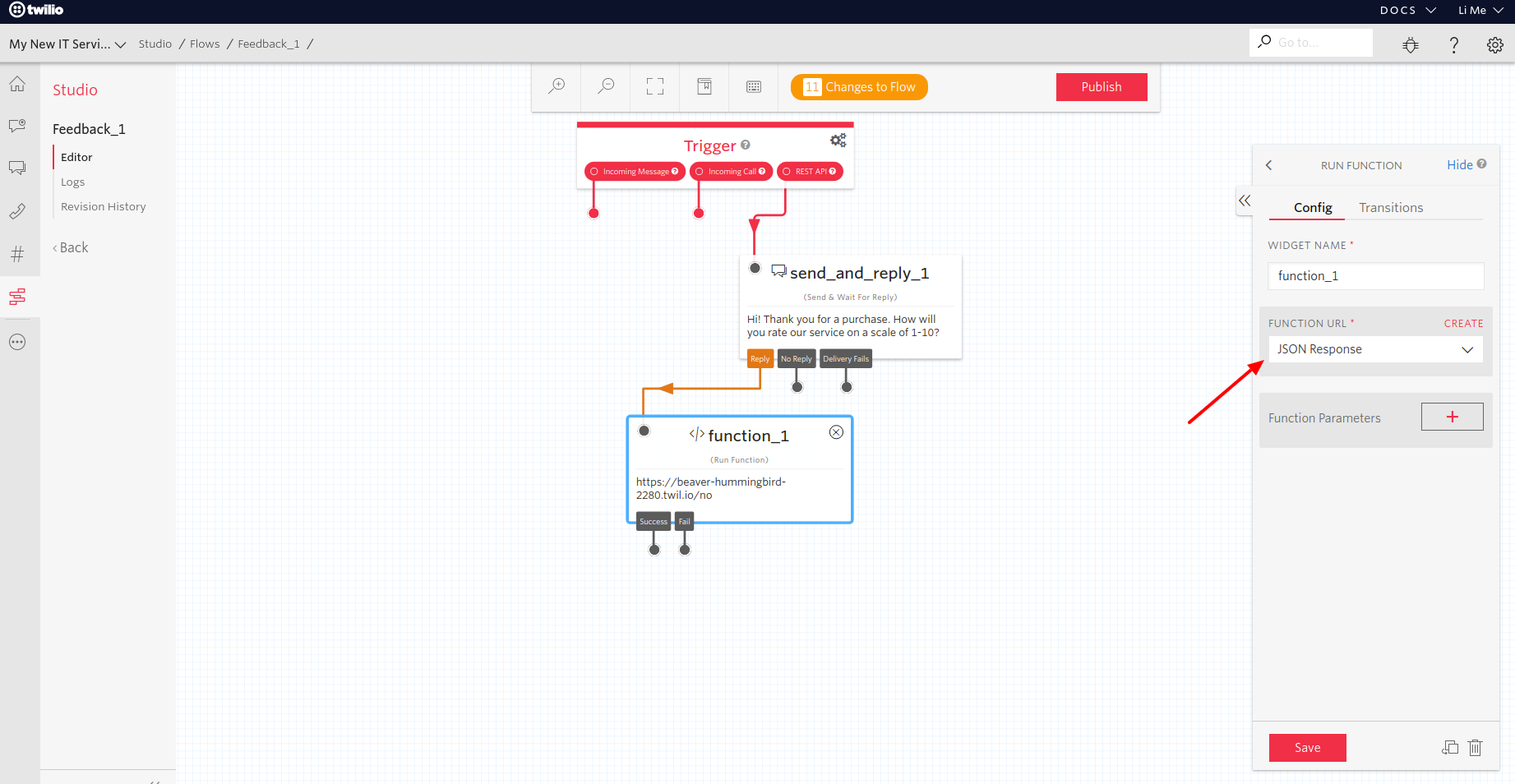 shortcm-twilio-studio-integration