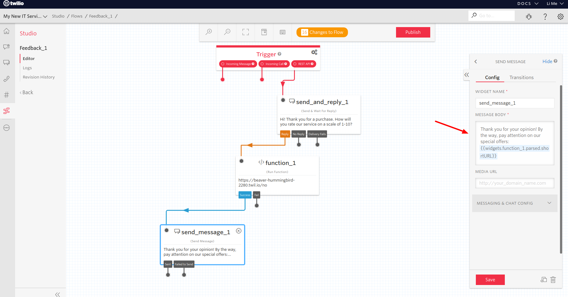 shortcm-twilio-studio-integration