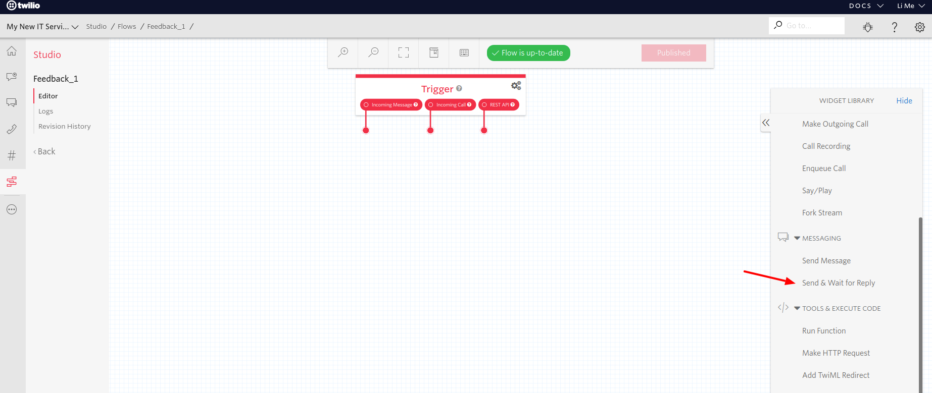 shortcm-twilio-studio-integration