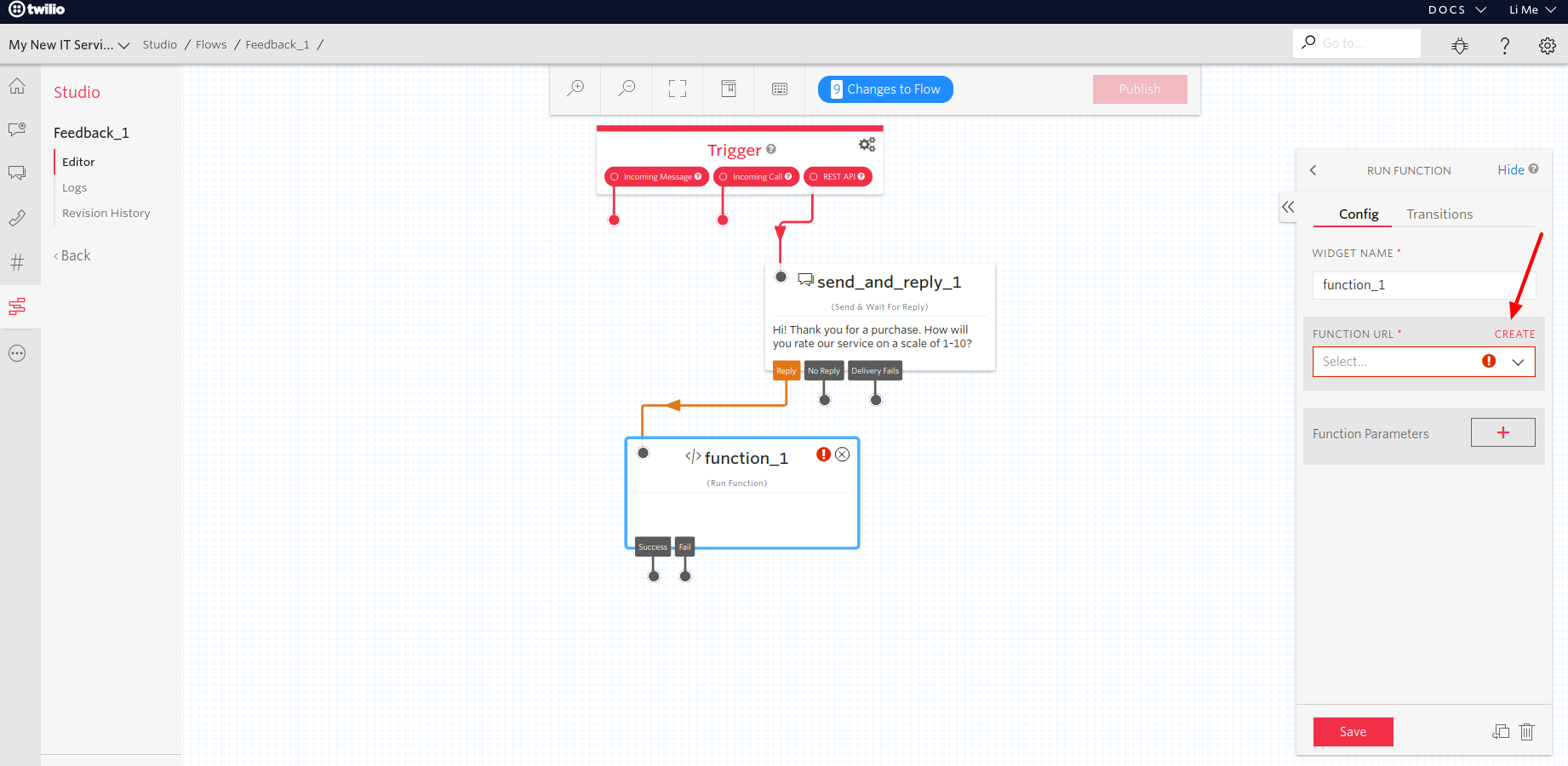 shortcm-twilio-studio-integration