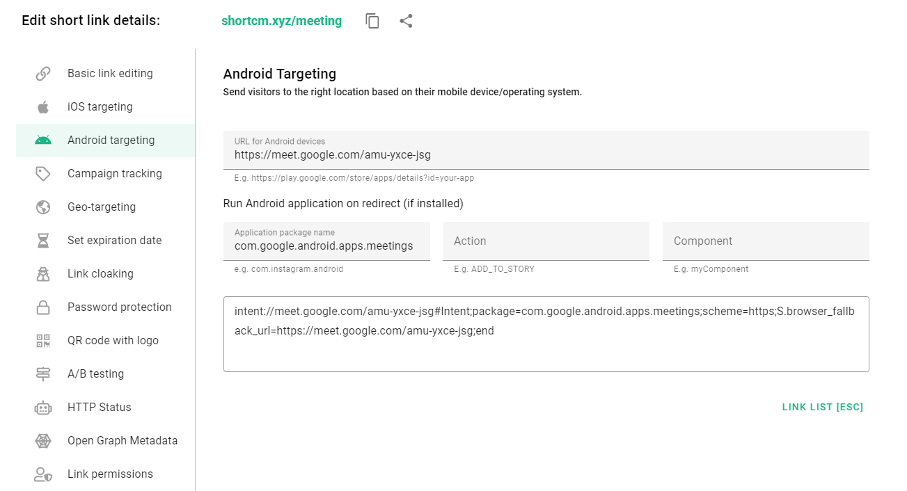 shortio-android-targeting