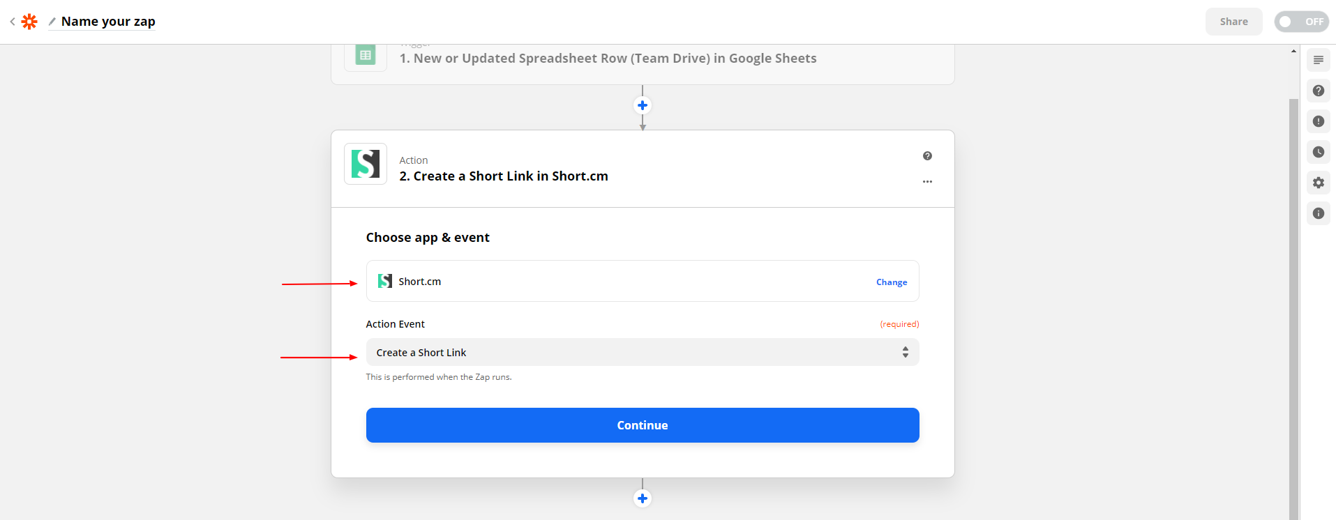 zapier-shortio