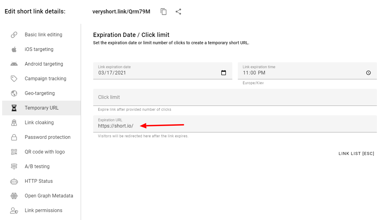 shortio-link-expiration
