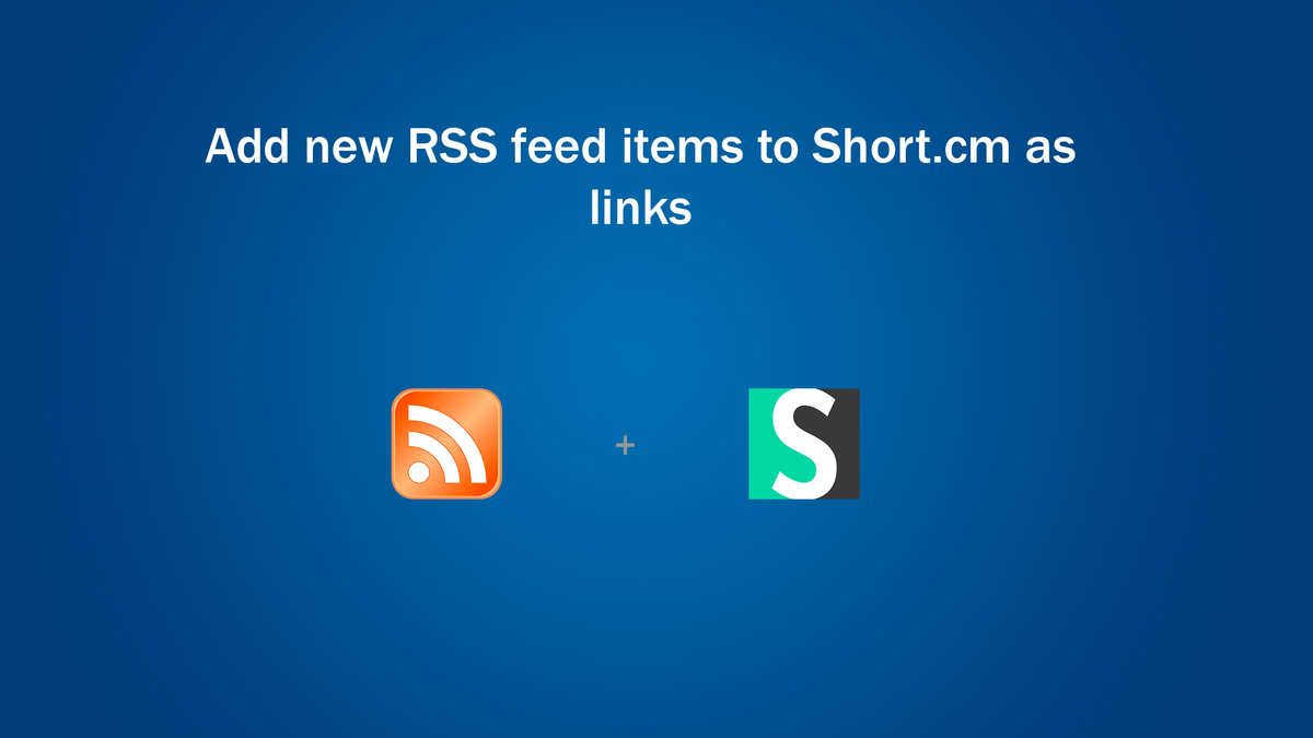 RSS feeds and Short.cm Zap