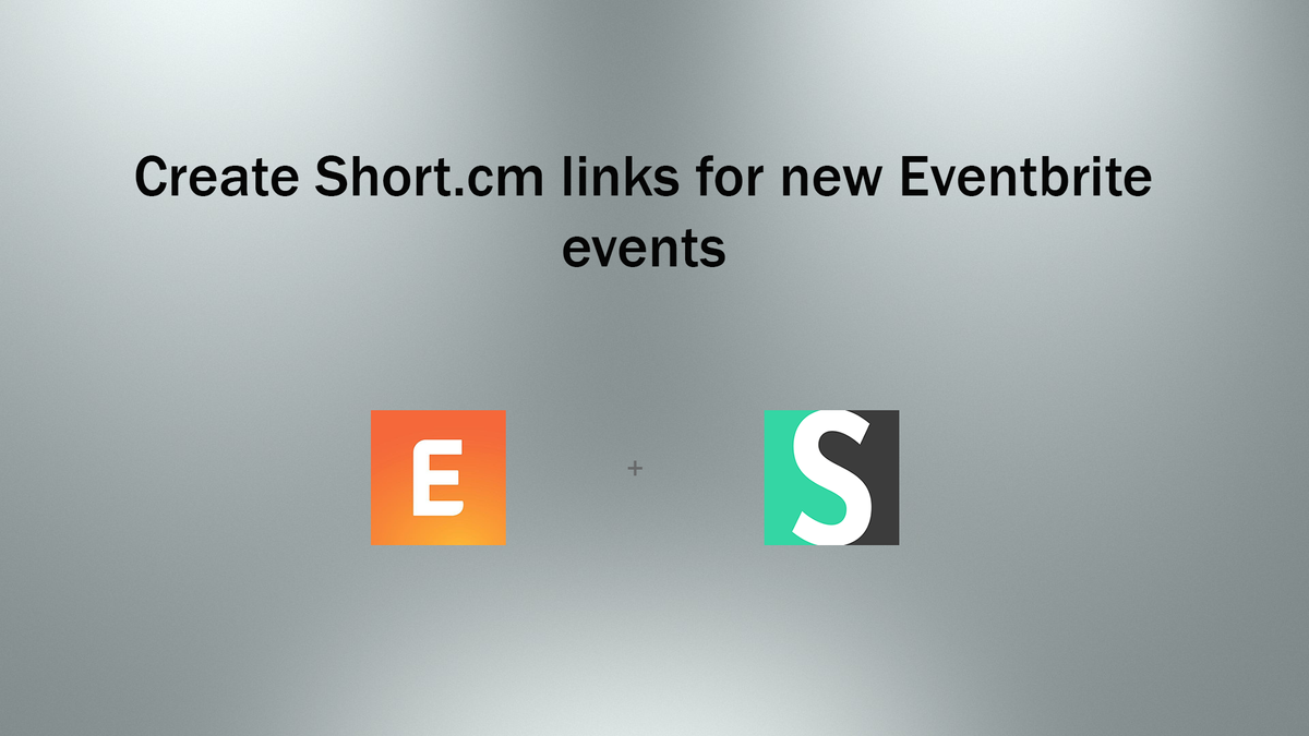 Eventbrite and Short.cm Zap