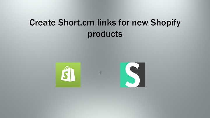 Shopify and Short.cm Zap